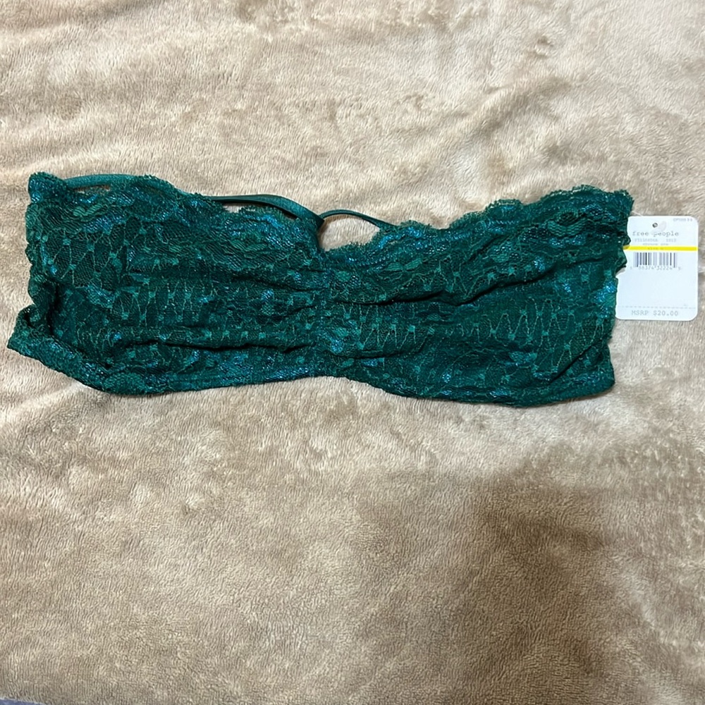 Free People spruce green bralette